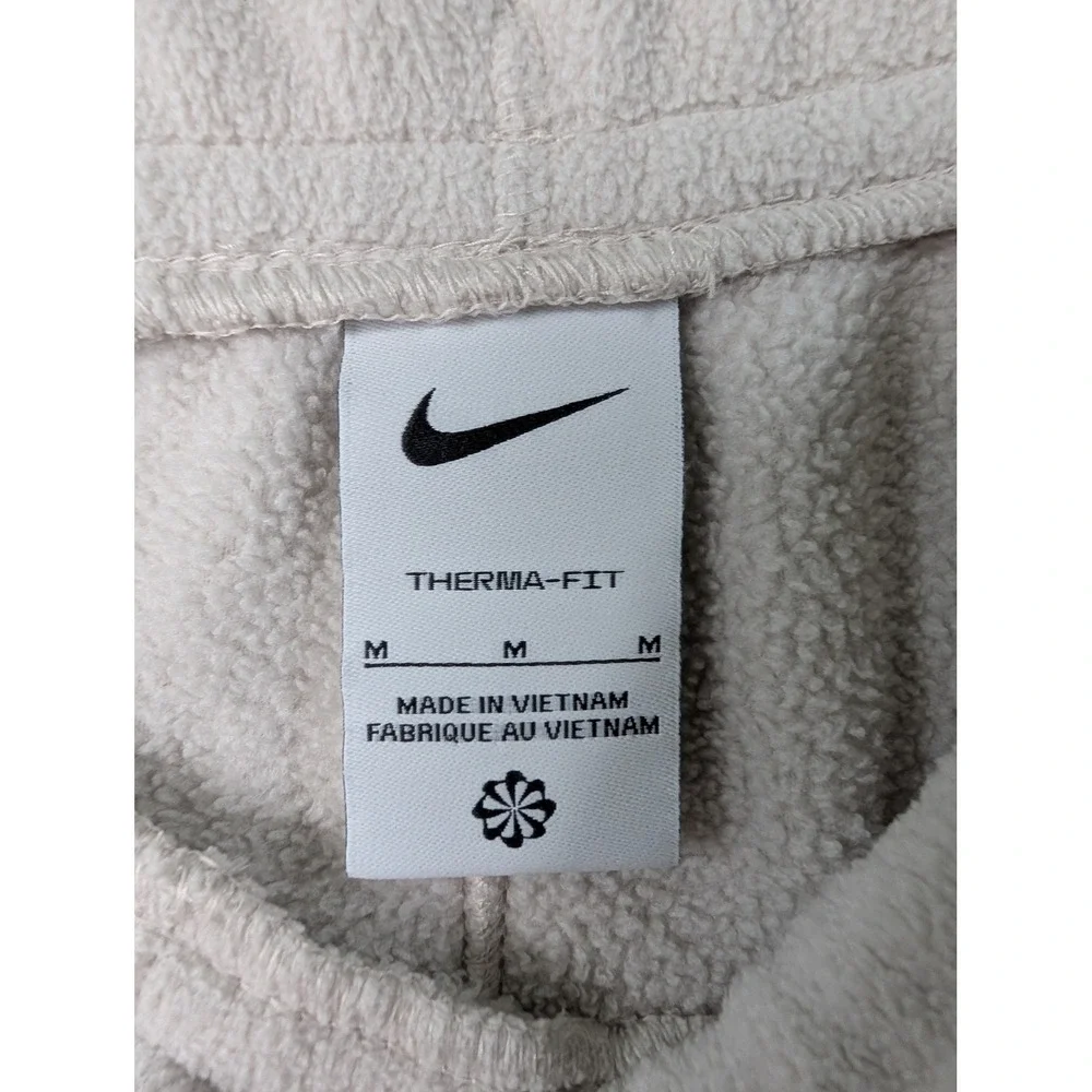 Nike Therma-FIT Fleece Joggers Mens Medium Cream Sweatpants FB5578-104